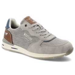 Szare Sneakersy Mustang Modne Obuwie Męskie. Szare buty sportowe casual Mustang, bez wzorów, z jeansu, bez zapięcia. Za 279.00 zł.