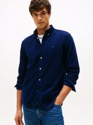 Tommy Hilfiger koszula sztruksowa Mężczyźni Regular Fit Bawełna niebieski, XXL. Niebieskie koszule Tommy Hilfiger, m, bez wzorów, z bawełny, bez kołnierzyka, bez ramiączek. Za 409.95 zł.