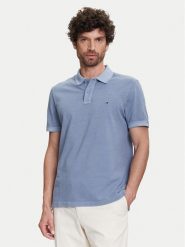 Tommy Hilfiger Polo MW0MW34757 Niebieski Regular Fit. Niebieskie koszulki polo Tommy Hilfiger, m, bez wzorów, z bawełny, bez kołnierzyka, bez ramiączek. Za 389.99 zł.