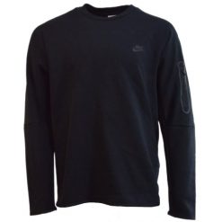 Bluza męska bawełniania Nike Tech Fleece Czarna - CU4505-010 XL. Czarne bluzy Nike, m, bez wzorów, z bawełny, bez kaptura. Za 379.50 zł.