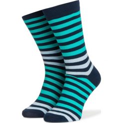 Skarpety Wysokie Męskie DOTS SOCKS - DTS-SX-153-X Granatowy Zielony. Skarpety marki Dots Socks. Za 19.90 zł.