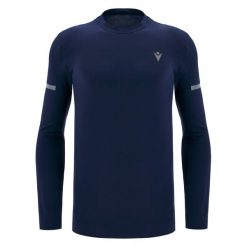 Dżersej z długim rękawem Macron FCE Sylvain. Niebieskie bluzki z długim rękawem Macron, bez wzorów, z dżerseju, bez kołnierzyka, bez ramiączek. Za 296.00 zł.