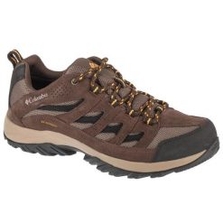 Buty Columbia Crestwood Waterproof 2100651255 brązowe. Brązowe buty turystyczne bez wzorów, z gumy, bez zapięcia. Za 461.00 zł.
