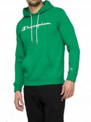 Bluza na co dzień męska CHAMPION z kapturem. Zielone bluzy z kapturem Champion, m, bez wzorów, z bawełny, bez kaptura. Za 229.00 zł.