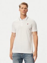 Beverly Hills Polo Club Polo P-SS26M-P450111 Biały Regular Fit. Białe koszulki polo sportowe Beverly Hills Polo Club, m, bez wzorów, z bawełny, bez kołnierzyka, bez ramiączek. Za 229.99 zł.