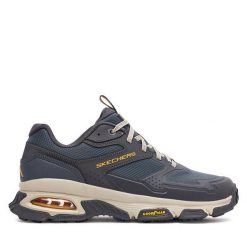 Trekkingi Skechers. Niebieskie buty trekkingowe Skechers, bez wzorów, bez zapięcia. Za 239.99 zł.