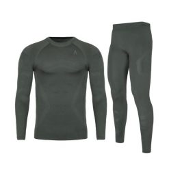 Bielizna termoaktywna męska Alpinus Active Idre Set. Czarna bielizna termoaktywna Alpinus, na zimę, m, bez wzorów, bez ramiączek, narciarskie. Za 139.99 zł.