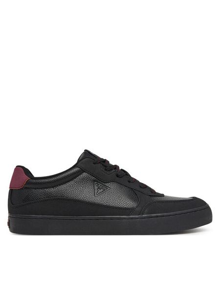 Guess Sneakersy FMFPAV ELE12 Czarny. Czarne buty sportowe casual Guess, z aplikacjami, ze skóry, bez zapięcia. Za 364.99 zł.
