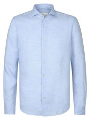 PROFUOMO Koszula - Slim fit - w kolorze błękitnym rozmiar: 42. Niebieskie koszule PROFUOMO, bez wzorów, ze lnu, bez kołnierzyka, bez ramiączek. Za 233.95 zł.