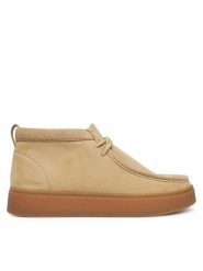 Clarks Trzewiki Boxbee WallaBT 26328016 Beżowy jasny. Brązowe botki sznurowane Clarks, bez wzorów, ze skóry, bez obcasa, bez zapięcia. Za 519.99 zł.