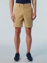 North Sails Szorty chino "Star" w kolorze jasnobrązowym rozmiar: 30. Brązowe eleganckie spodnie North Sails, na co dzień, z bawełny, retro. Za 195.99 zł.