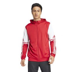 Bluza dresowa z kapturem adidas Squadra25. Białe bluzy z kapturem Adidas, xl, bez wzorów, z dresówki, z kapturem. Za 152.99 zł.