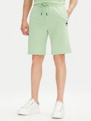 KARL LAGERFELD Szorty sportowe 705014 552900 Zielony Regular Fit. Zielone krótkie spodenki sportowe KARL LAGERFELD, m, bez wzorów, z bawełny. Za 479.99 zł.