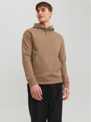 Jack&Jones Bluza 12208157 Beżowy Relaxed Fit. Brązowe bluzy Jack&Jones, m, bez wzorów, z syntetyku, bez kaptura. Za 109.99 zł.
