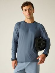 Dare 2b Koszulka kolarska "Trackstand Ace" w kolorze szaroniebieskim rozmiar: XXL. Niebieskie t-shirty sportowe Dare 2B, bez wzorów, bez ramiączek, rowerowe. Za 78.66 zł.