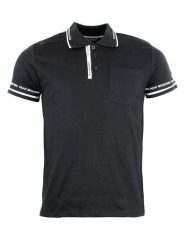 Peak Mountain Koszulka polo w kolorze czarnym rozmiar: M. Czarne koszulki polo sportowe Peak Mountain, m, bez wzorów, z bawełny, bez kołnierzyka, bez ramiączek. Za 83.62 zł.