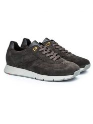 LLOYD Skórzane sneakersy "Adron" w kolorze antracytowym rozmiar: 44,5. Czarne buty sportowe casual Lloyd, bez wzorów, z wełny, bez zapięcia. Za 223.99 zł.
