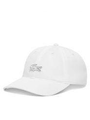 Lacoste Czapka z daszkiem RK1910 Biały. Białe czapki z daszkiem LACOSTE, bez wzorów, z bawełny. Za 289.99 zł.