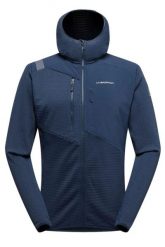 Bluza trekkingowa męska Lucendro Thermal Hoody. Niebieskie bluzy z kapturem La Sportiva, m, bez wzorów, z elastanu, z kapturem. Za 899.99 zł.
