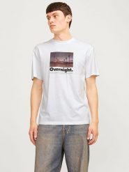 Jack & Jones Koszulka w kolorze białym rozmiar: M. Białe bezrękawniki Jack & Jones, m, bez wzorów, z bawełny, bez kołnierzyka, bez ramiączek. Za 41.98 zł.