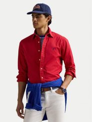 Polo Ralph Lauren Koszula 710937993012 Czerwony Custom Fit. Czerwone koszule Polo Ralph Lauren, m, bez wzorów, z bawełny, bez kołnierzyka, bez ramiączek. Za 499.99 zł.