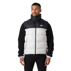 Kurtka puchowa bez rękawów Helly Hansen Active. Szare kurtki Helly Hansen, m, bez wzorów, z puchu, bez kaptura. W wyprzedaży za 614.50 zł.