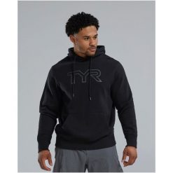 Bluza TYR UNISEX HOODIE. Czarne bluzy TYR, m, bez wzorów, bez kaptura. Za 349.98 zł.
