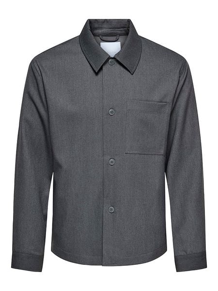 ONLY & SONS Kurtka koszulowa "Miro" w kolorze ciemnoszarym rozmiar: XS. Szare kurtki Only & Sons, xs, bez wzorów, bez kaptura. Za 131.12 zł.