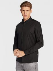 Solid Koszula 21103247 Czarny Slim Fit. Czarne koszule Solid, m, bez wzorów, z bawełny, bez kołnierzyka, bez ramiączek. Za 119.99 zł.
