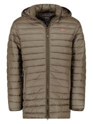 Geographical Norway Kurtka pikowana "Amigo" w kolorze brązowym rozmiar: M. Brązowe kurtki Geographical Norway, m, bez wzorów, bez kaptura. Za 154.79 zł.
