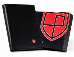 Portfel skórzany Peterson [DH] PTN MR-07-CN czarny. Czarne portfele Peterson, bez wzorów, ze skóry. Za 77.99 zł.