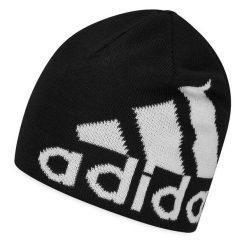 Czapka adidas. Czarne czapki zimowe Adidas, bez wzorów. Za 109.99 zł.