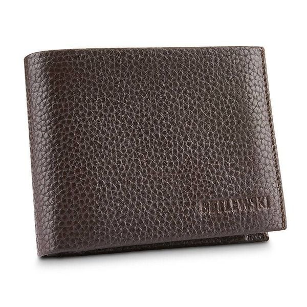 Portfel męski BETLEWSKI BPM-CF-61 c. brązowy. Brązowe portfele Betlewski, bez wzorów, ze skóry. Za 129.99 zł.