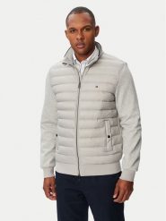 Tommy Hilfiger Kurtka przejściowa Mix Media Ess MW0MW41329 Szary jasny Regular Fit. Szare kurtki Tommy Hilfiger, l, bez wzorów, z bawełny, bez kaptura. Za 849.99 zł.