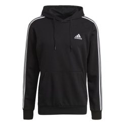 Bluza z Kapturem Essentials 3-Stripes Rozmiar XL Czarny - GK9062. Białe bluzy Adidas, m, bez wzorów, z kapturem. Za 195.00 zł.