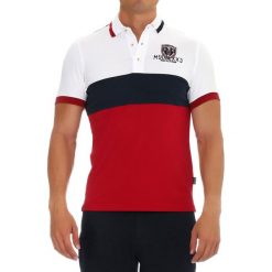 Koszulka polo w kolorze biało-granatowo-czerwonym. Koszulki polo marki Galvanni, polo, z krótkim rękawem. W wyprzedaży za 189.95 zł.
