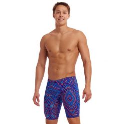 Spodenki do pływania Jammery Funky Trunks Frequency. Czerwone odzież kąpielowa Funky Trunks, m, bez wzorów, sportowe. Za 219.00 zł.