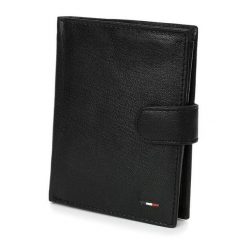Portfel męski czarny Beltimore D49. Czarne portfele bez wzorów. Za 44.91 zł.