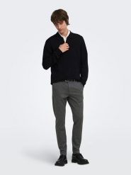 ONLY & SONS Spodnie chino "Onsmark" w kolorze antracytowym rozmiar: W31/L32. Czarne eleganckie spodnie Only & Sons, l. Za 114.95 zł.