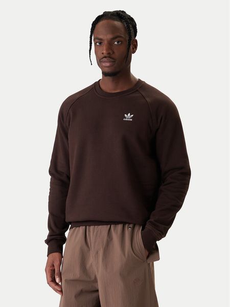 Adidas Bluza Trefoil Essentials KE1141 Brązowy Regular Fit. Brązowe bluzy Adidas, l, bez wzorów, z syntetyku, bez kaptura. Za 238.99 zł.