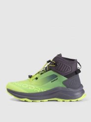 4F Wysokie buty trekkingowe PAG 2 z membraną męskie - zielone 44. Zielone buty trekkingowe 4F, na zimę, bez wzorów, z gumy, przed kolano, bez zapięcia. Za 399.99 zł.