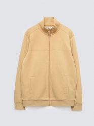 Bluza męska rozpinana ze stójką beżowa Wlador 801. Brązowe bluzy BIG STAR, l, bez wzorów, z dresówki, bez kaptura. Za 249.99 zł.