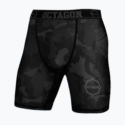 Spodenki kompresyjne męskie Octagon Camo Night. Czarne odzież kompresyjna OCTAGON, m, bez wzorów. Za 149.99 zł.