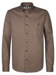 PROFUOMO Koszula - Relaxed fit - w kolorze brązowym rozmiar: XXL. Brązowe koszule PROFUOMO, xxl, bez wzorów, z bawełny, bez kołnierzyka, bez ramiączek. Za 215.21 zł.