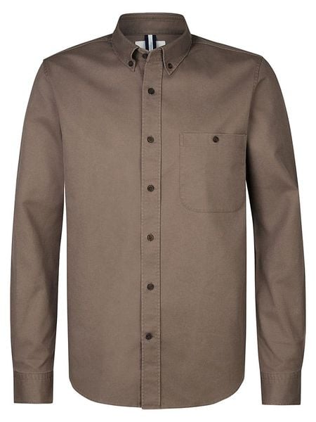 PROFUOMO Koszula - Relaxed fit - w kolorze brązowym rozmiar: M. Brązowe koszule PROFUOMO, m, bez wzorów, z bawełny, bez kołnierzyka, bez ramiączek. Za 201.08 zł.