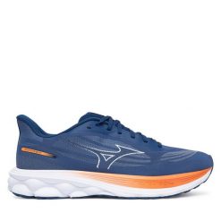 Buty do biegania Mizuno. Niebieskie buty do biegania Mizuno, bez wzorów, bez zapięcia, do biegania, mizuno wave. Za 599.99 zł.