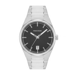 Spears & Walker Zegarek na reke ze stali nierdzewnej w kolorze srebrnym Zegarki 1 ct Męskie. Szare, analogowe zegarki Spears & Walker, srebrne. Za 529.99 zł.