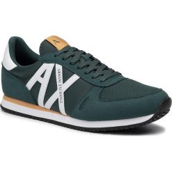 Sneakersy ARMANI EXCHANGE - XUX017 XV028 A133 Green/White. Zielone buty sportowe casual Armani Exchange, bez wzorów, z materiału, bez zapięcia. Za 439.00 zł.