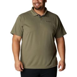 Koszulka męska Columbia Utilizer Polo z kołnierzykiem. Czarne koszulki polo Columbia, m, bez wzorów, z poliesteru, bez kołnierzyka, bez ramiączek. Za 219.00 zł.