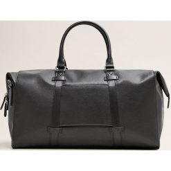 Mango Man - Torba Nero. Czarne torby na ramię marki Mango Man, w paski, z materiału. Za 269.90 zł.